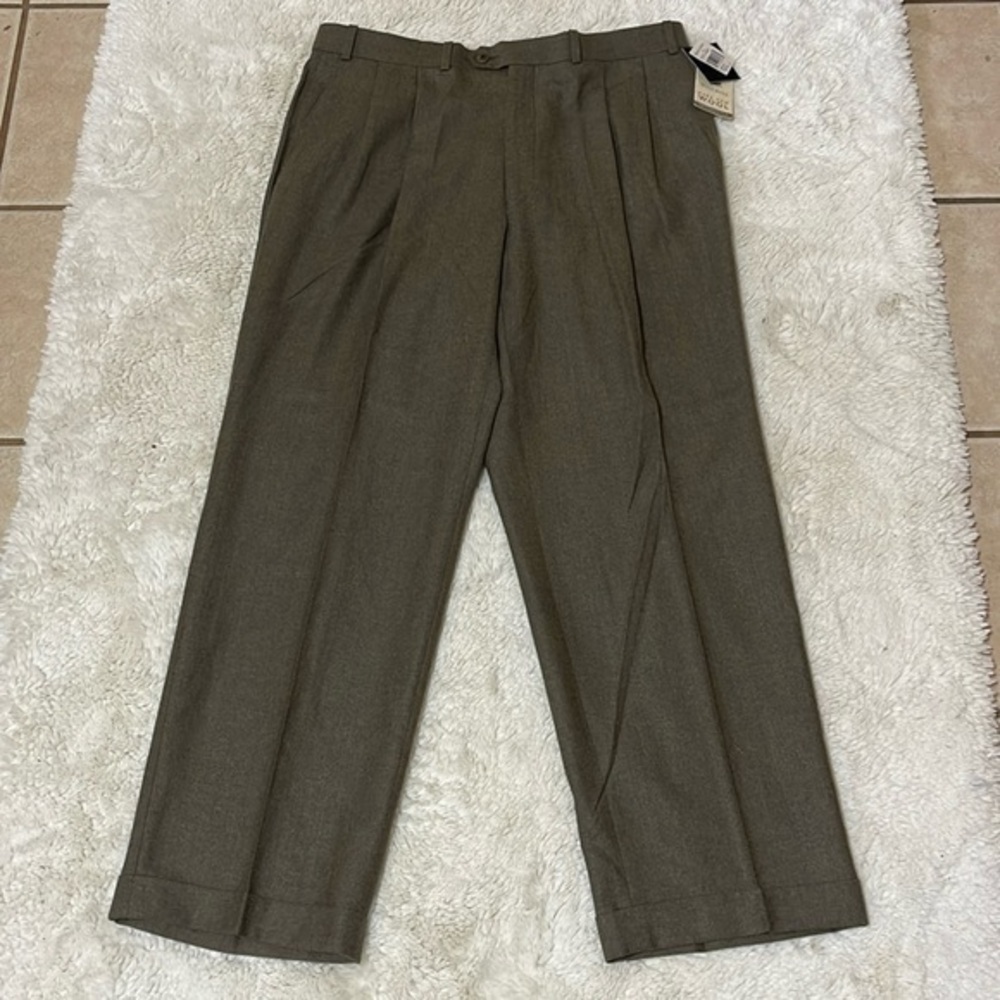 NWT 90’s Polo University By Ralph Lauren Mens 36X30 Pleated Wool Wide Le…